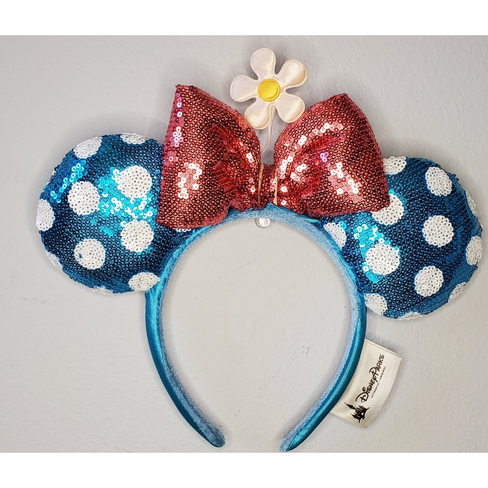 💙Blue and White Polkadot Minnie Mouse Ears💙